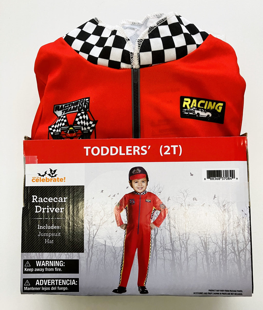 Racecar Driver Halloween Costume for Toddler, Size 2T, by Way to Celebrate