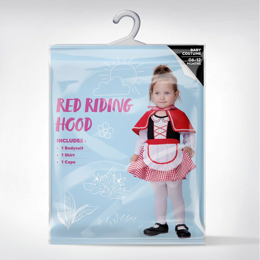Joyfy Women Little Red Riding Hooded Costume with Dress, Cape and Gloves Outfits Set, Adult Women Halloween Costume for Halloween Themed Party Cosplay