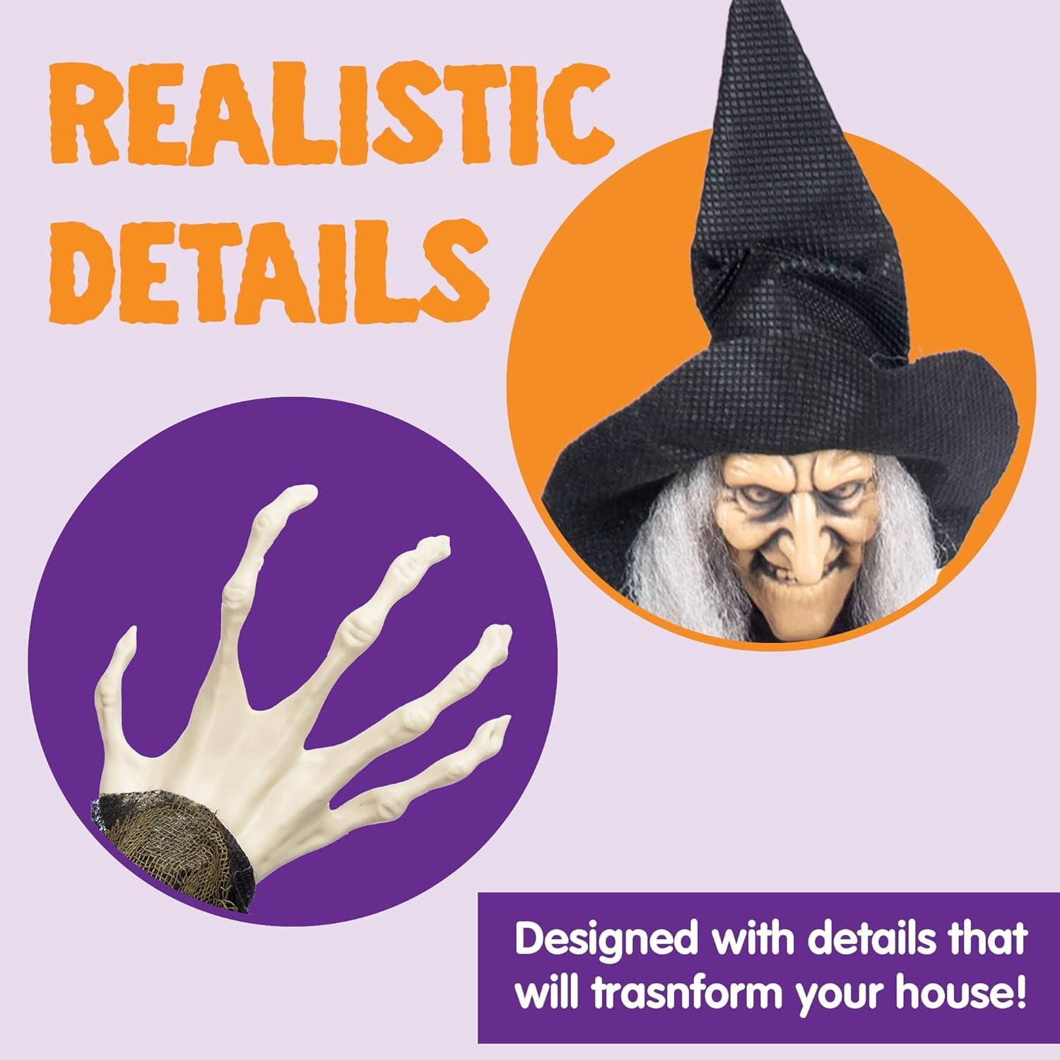 Joyfy 3 Pack Halloween Hanging Ghosts,Scary Skeleton Ghosts Grim Reapers Decorations for Halloween Indoor Outdoor Yard Home Decorations