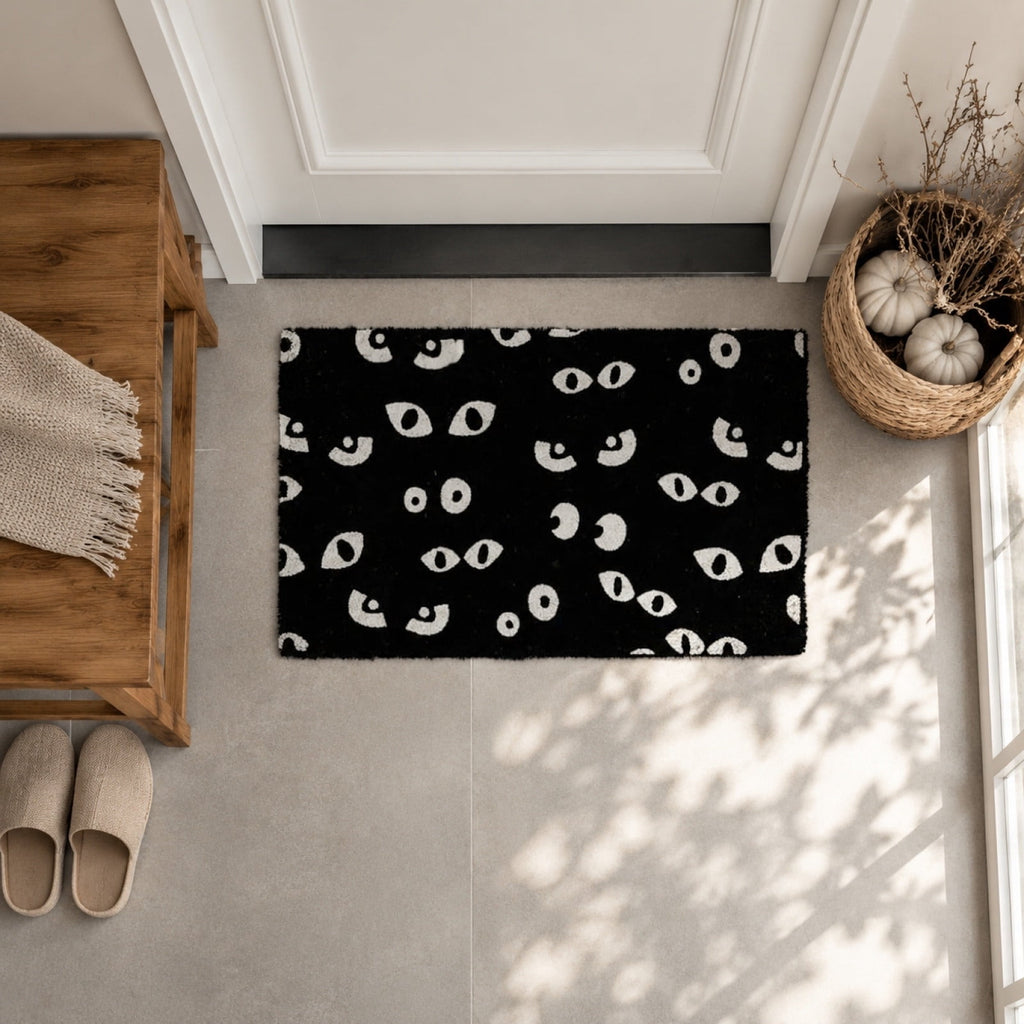 Tepsmf Halloween Doormat 19.7x31.4IN Soft Non Slip Halloween Bathroom Rug For Front Doors Porches And Witch-themed Home Decor