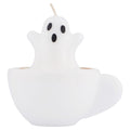 Ghost in Coffee Cup Candle, White, 4", Halloween by Way To Celebrate