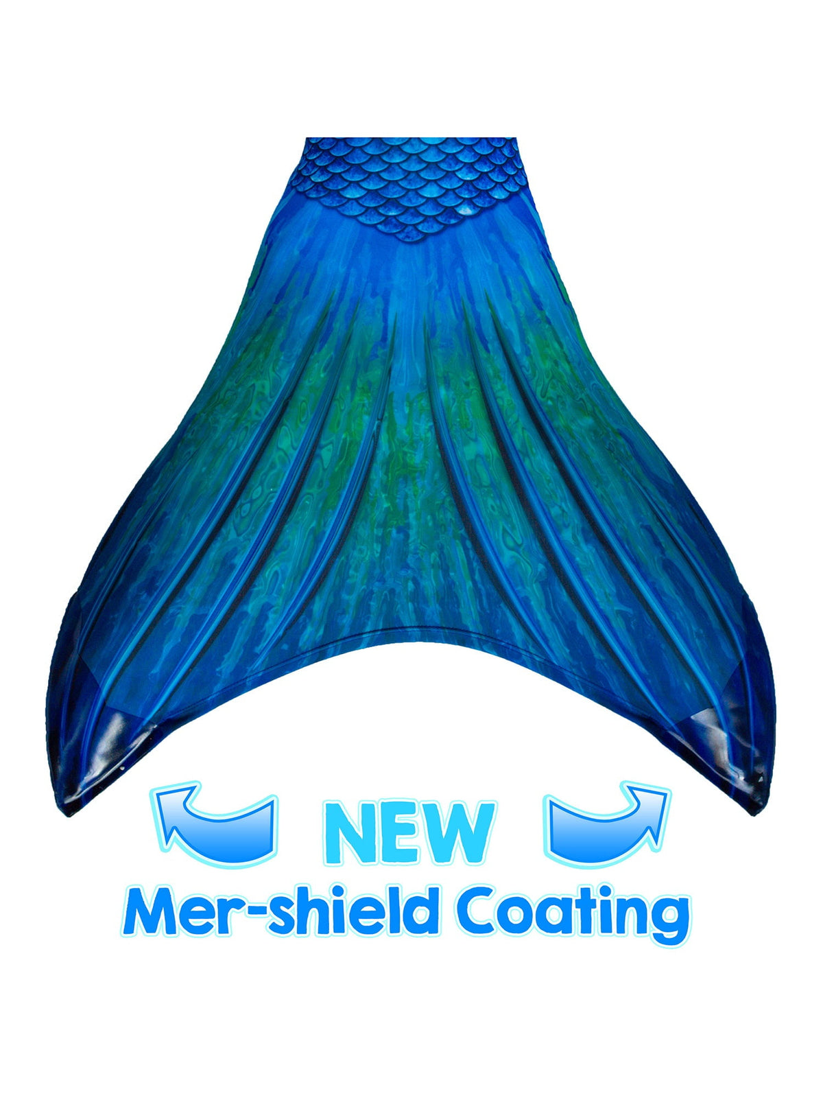 Sun Tail Mermaid Blue Lagoon Tail Skin, Size Child Extra Large (Monofin Not included) for Girls