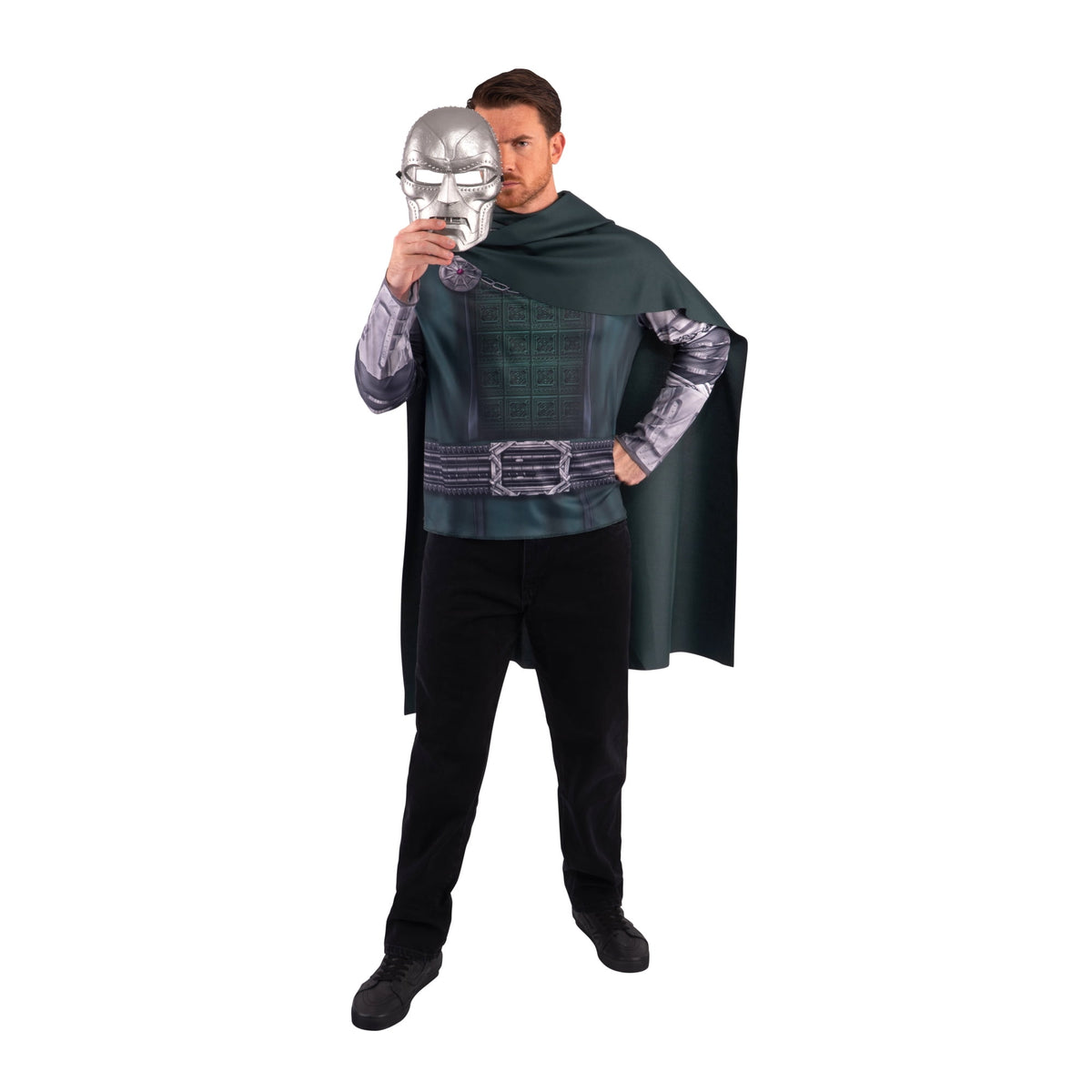 Marvel Dr.Doom Halloween Costume for Adults, Men's Size Small / Medium (28-34), by Jazwares