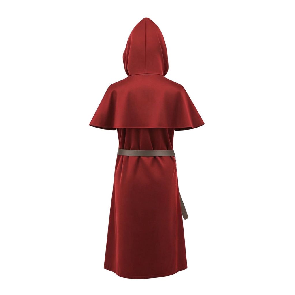 QATAINLAV Womens Gothic Hoodies Dress Fall Winter Long Sleeve Velvet Sweatshirts Cute Cat Ear Hooded Zip up Dresses with Pockets, Wine, M