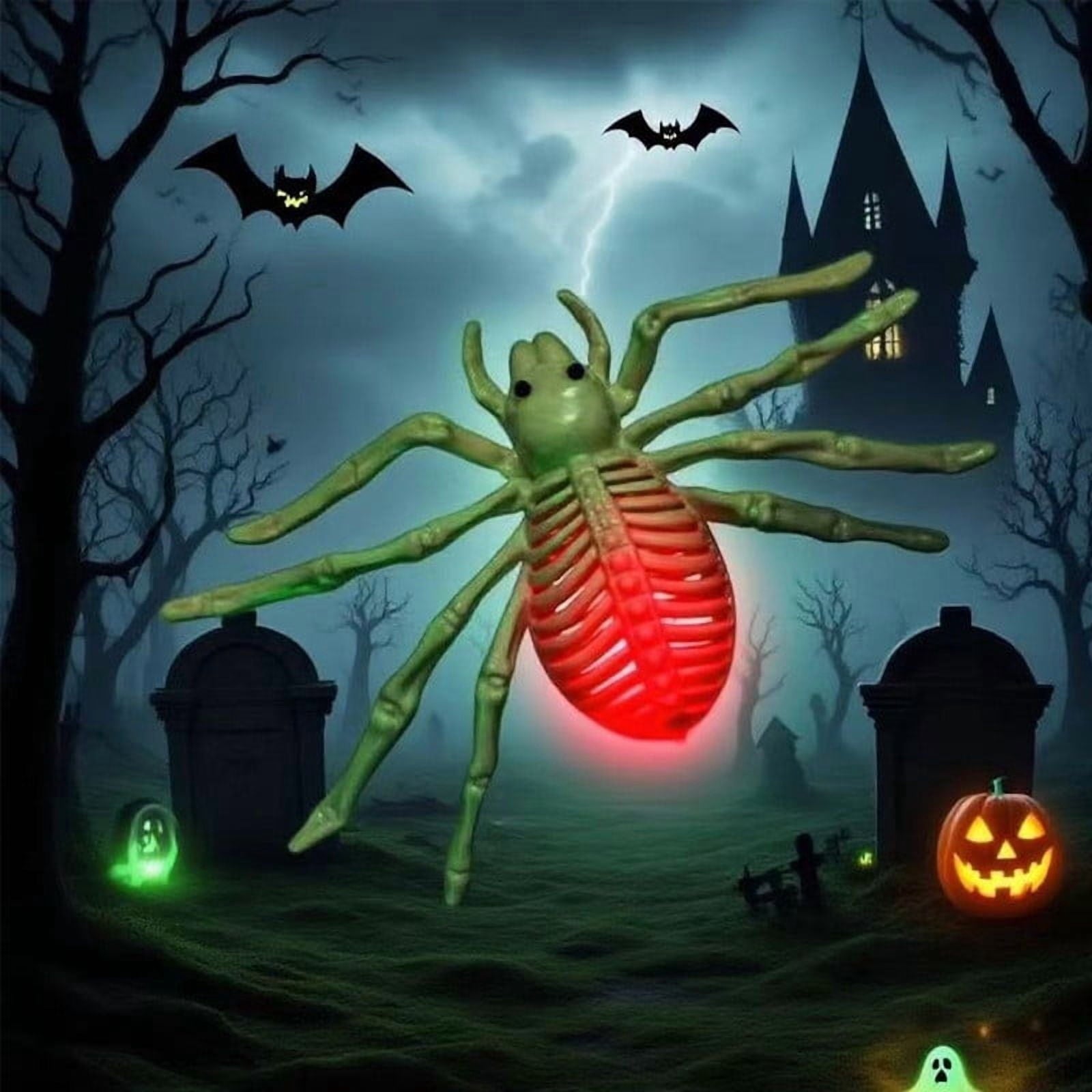 amlbb Halloween Decorations Outdoor Halloween Dark Terror Skeleton Decoration Props Set Up Ghost House Halloween Decor on Clearance