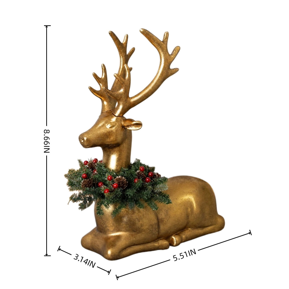 Clearance! Christmas Golden Retriever Statue with LED Lights, Cute Dog Holding Puppy Figurine, Christmas Decoration Indoor Outdoor, Gift for Kiddo Adults