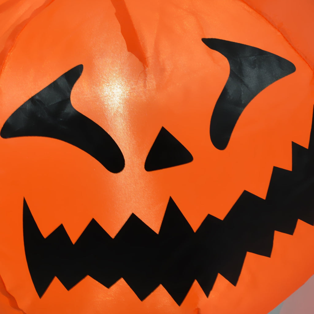 HOMCOM Inflatable Ghost with Pumpkin, Halloween Outdoor LED Lighted Yard Decoration, Waterproof