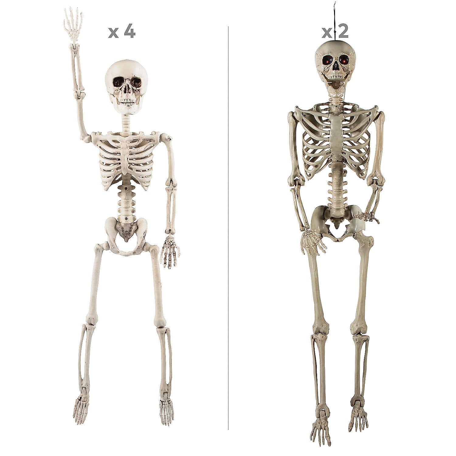 Fun Express Small Skeletons Held Hostage By Large Skeletons Halloween Decorating Kit - 6 Pc
