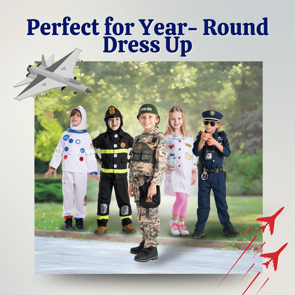 Dress Up America Soldier Costume for Boys – Kids Army Special Forces Uniform – Military Halloween Outfit – Ages 4–6