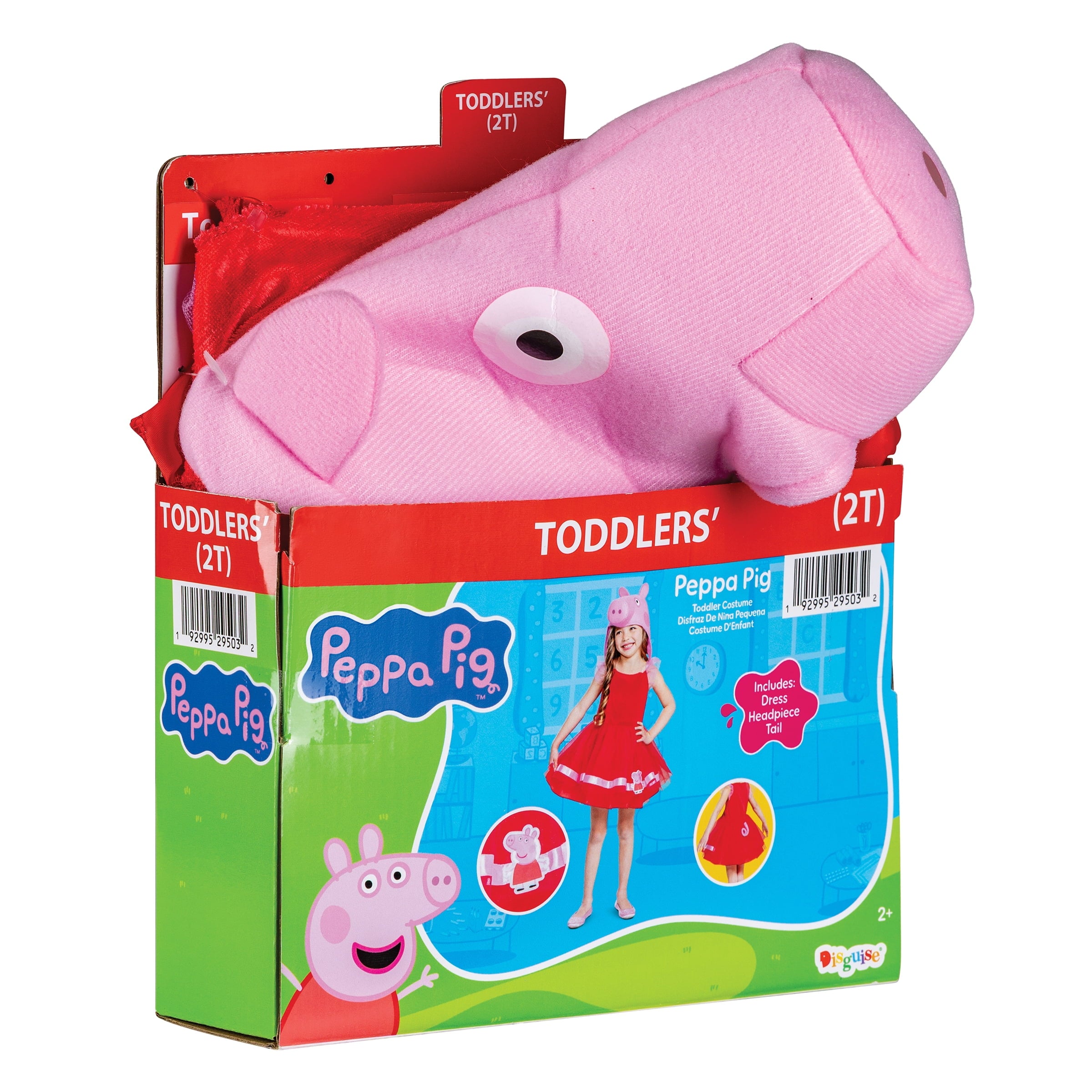 Peppa Pig Peppa Tutu Halloween Costume for Children, Toddlers Size 3T-4T, by Disguise