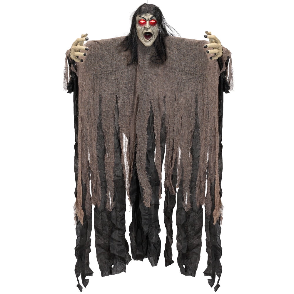 Joyfy Halloween Decorations Outdoor Groundbreaker Creepy Life Size Light Up Climbing Zombie Groundbreaker with Sound,Motion Activated Halloween Decorations Haunted House Decorations