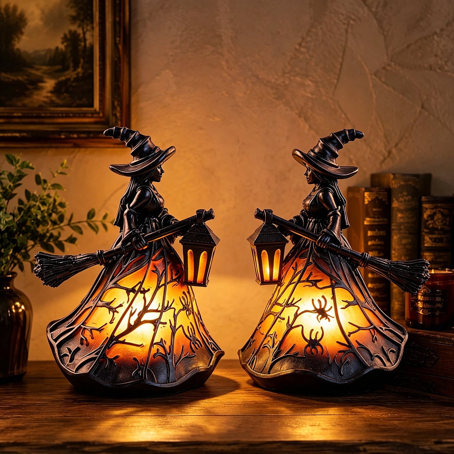 Ghost Bubble Bath LampHalloween Bathroom Decor Gifts Under 20 Bathtub Ghost & Dog Resin Figurine, Warm LED Halloween Tabletop Decor for Bathroom, Bedroom, Kids Room & Fall Home Accent