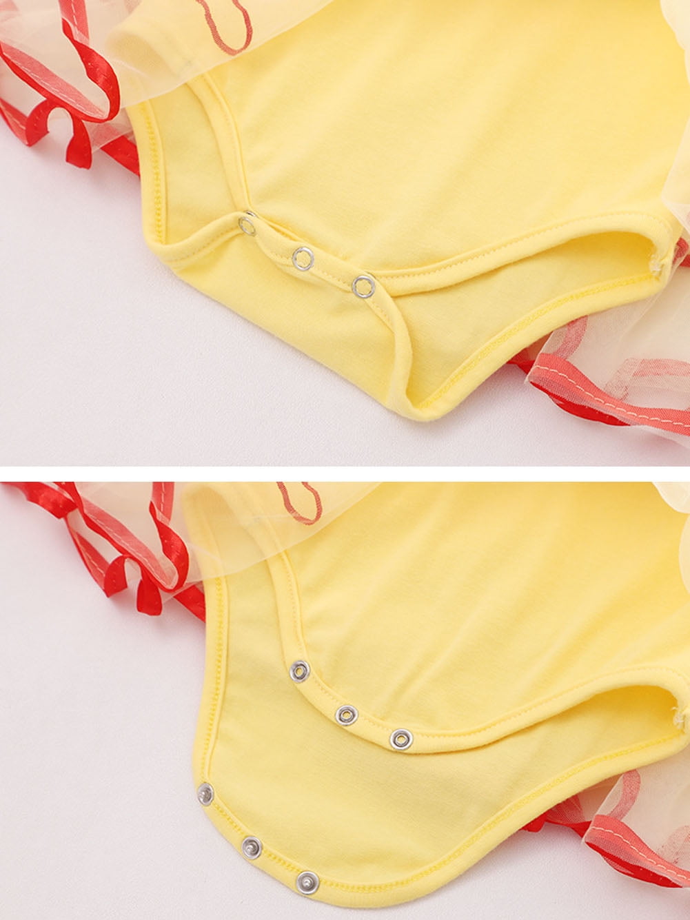 WIBACKER Infant Baby Girls Princess Romper Costume Onesie Fancy Dress Bodysuit with Headband Halloween Birthday Dresses