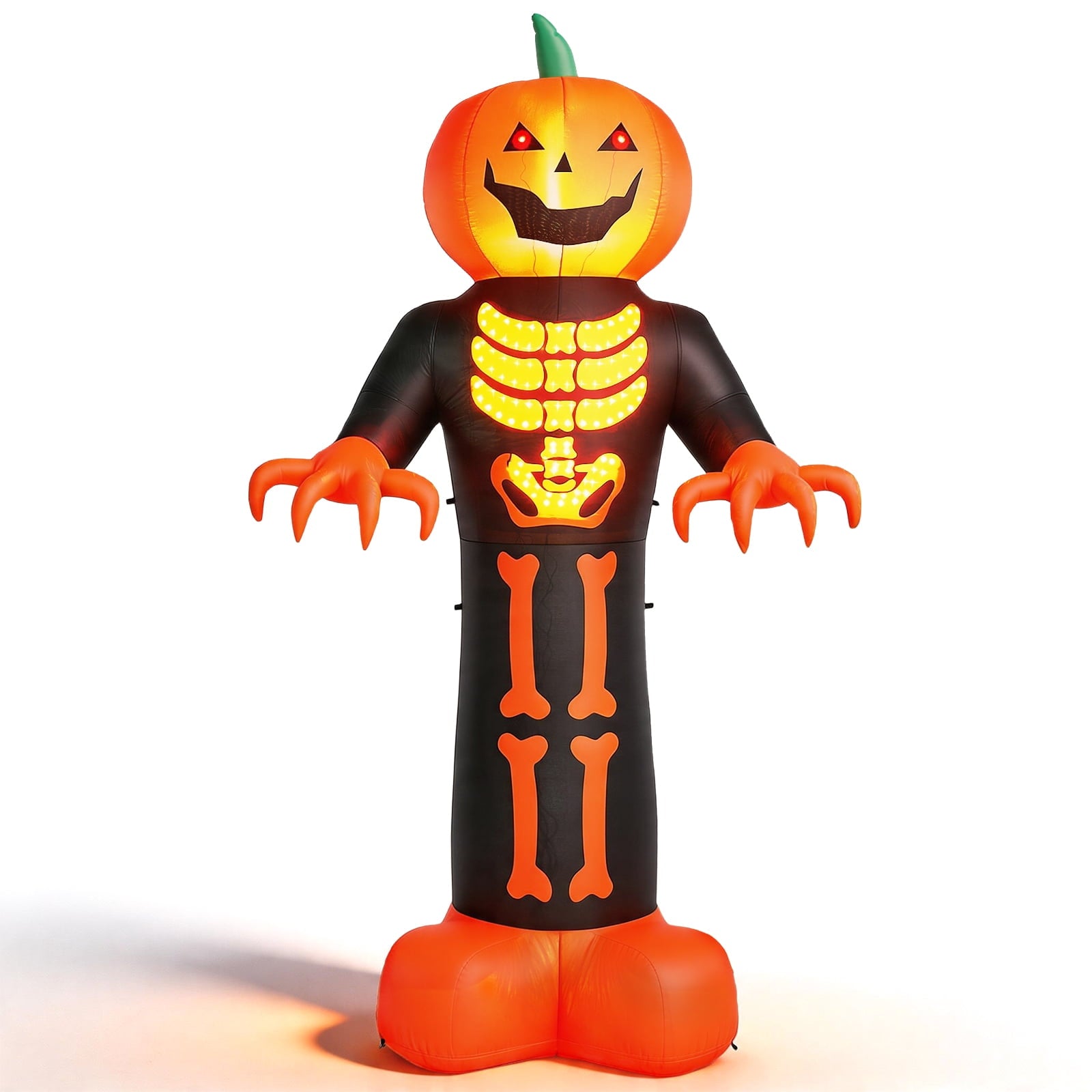 Zimtown Zimtown 12 FT Halloween Inflatable Pumpkin with 3D Glowing Skeleton Chest