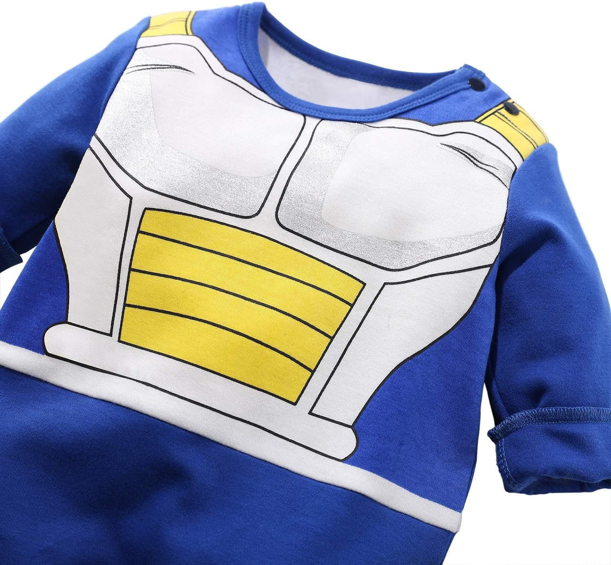 WIBACKER Baby Infant Boy Armor Printed Outfits 100% Cotton Newborn Boy Cosplay Party Jumpsuit Halloween Christmas Rompers
