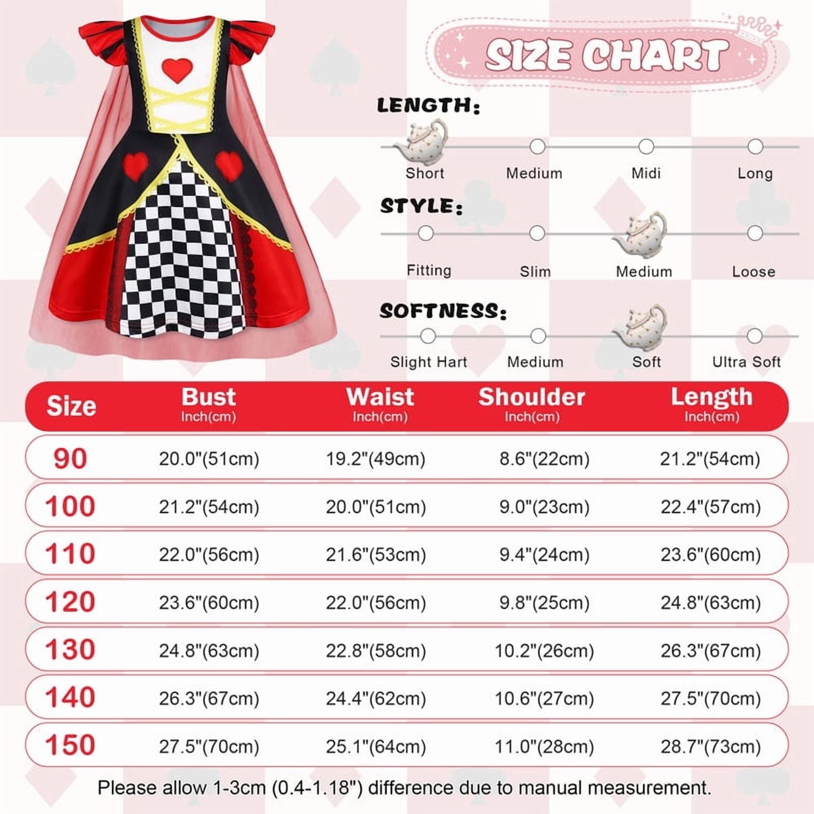 Benylion Girls Ice Princess Dress Halloween Cosplay Costumes With Tulle Cape Kids Birthday Party Dress up Outfit for 7-8 Years