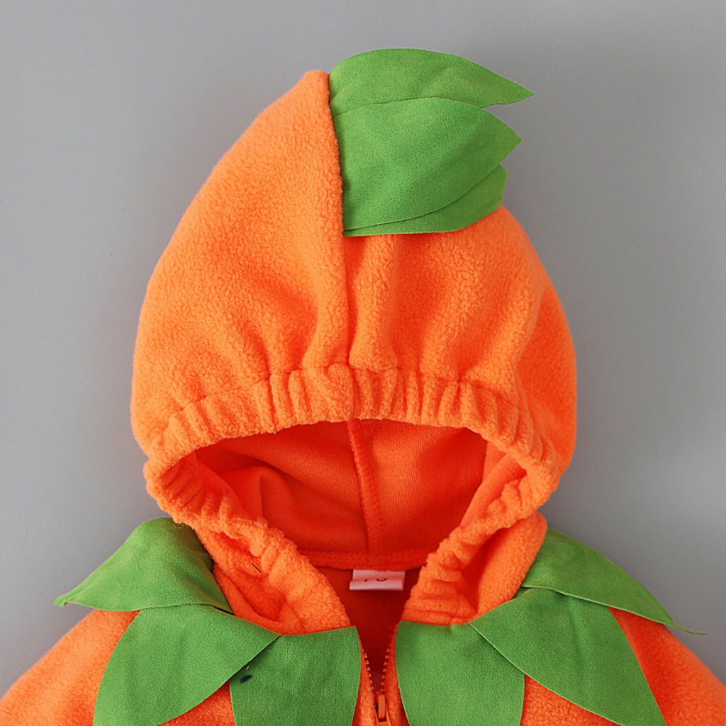 ATAIKU Newborn Infant Baby Boy Girl Fleece Halloween Pumpkin Costumes Toddler Hoodie Cosplay Party Clothes 12-18 Months