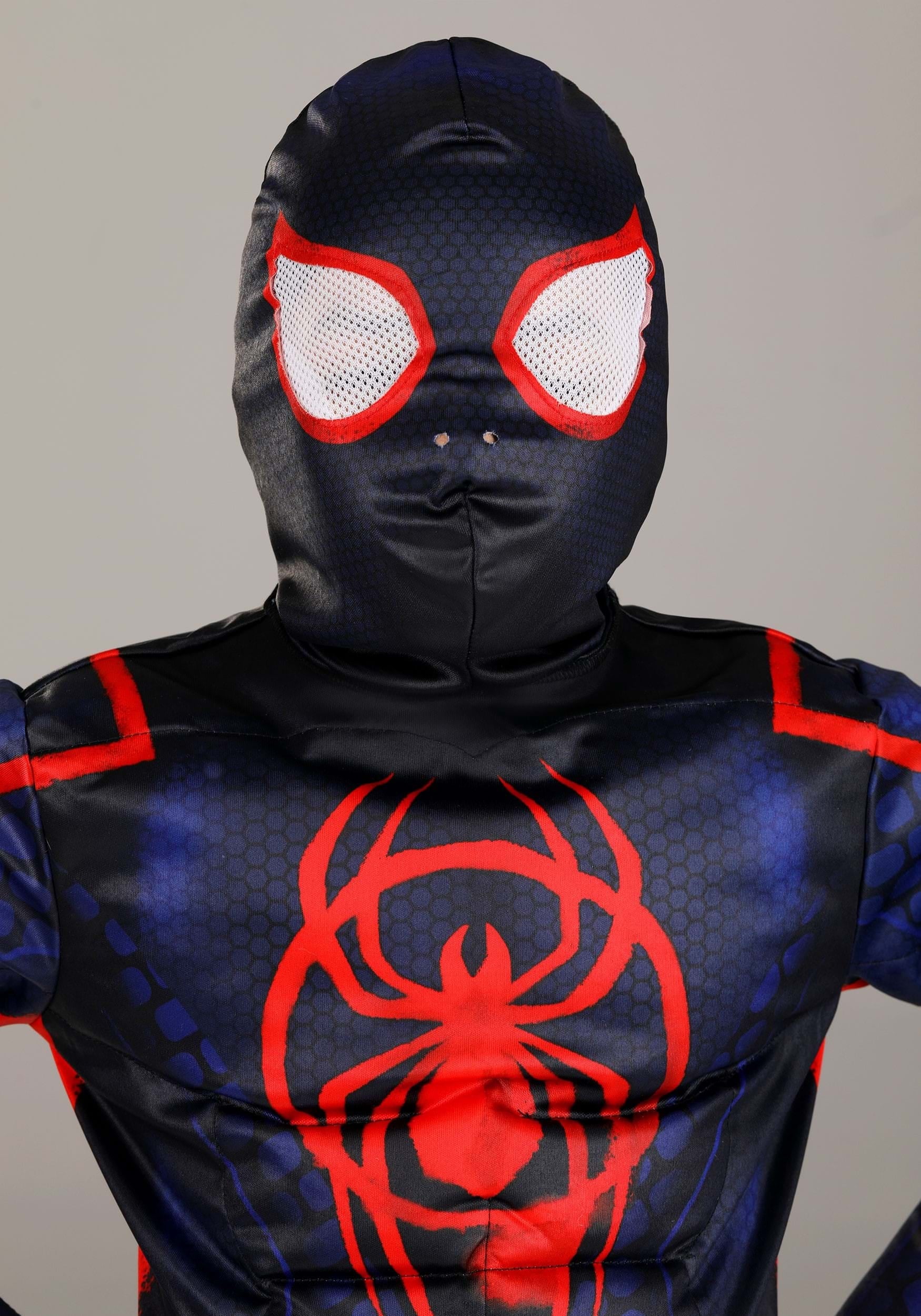 Boys' Marvel Miles Morales Spider-Man Qualux Costume by Jazwares - Size Small