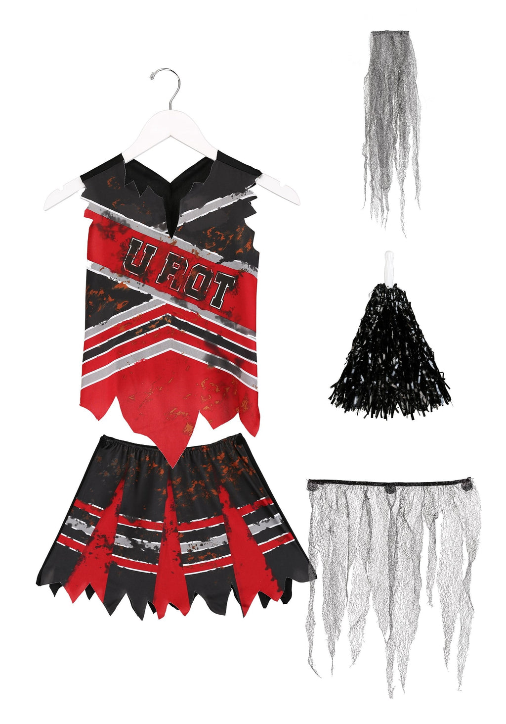 Spiritless Cheerleader Halloween Costume for Children, Girls Size Small (6), by InCharacter Costumes