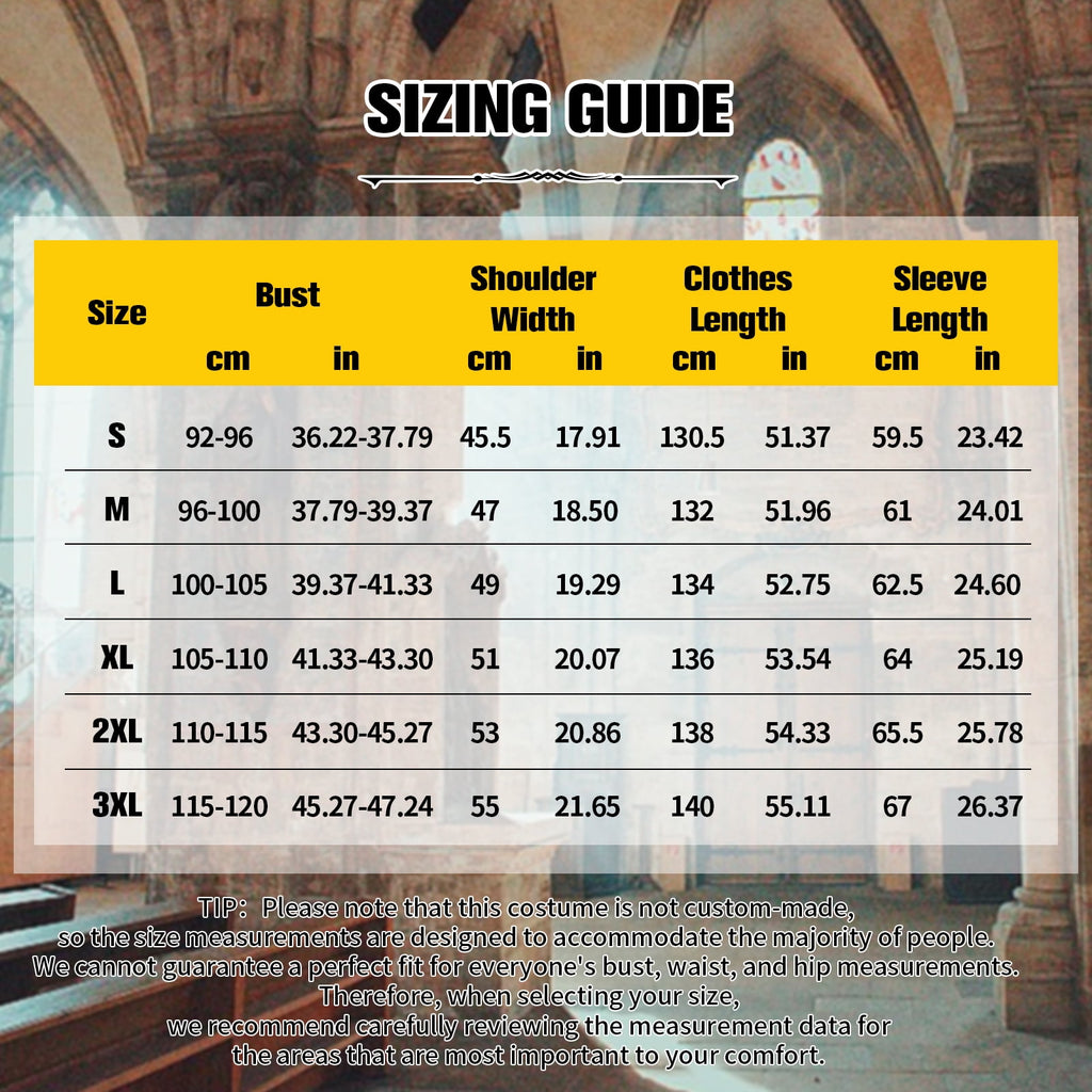 WASFDN Medieval Halloween Costumes Men's Gothic Steampunk Tailcoat Men's Medieval Victorian Jacket For Carnival Masquerade Costume,Black,XL