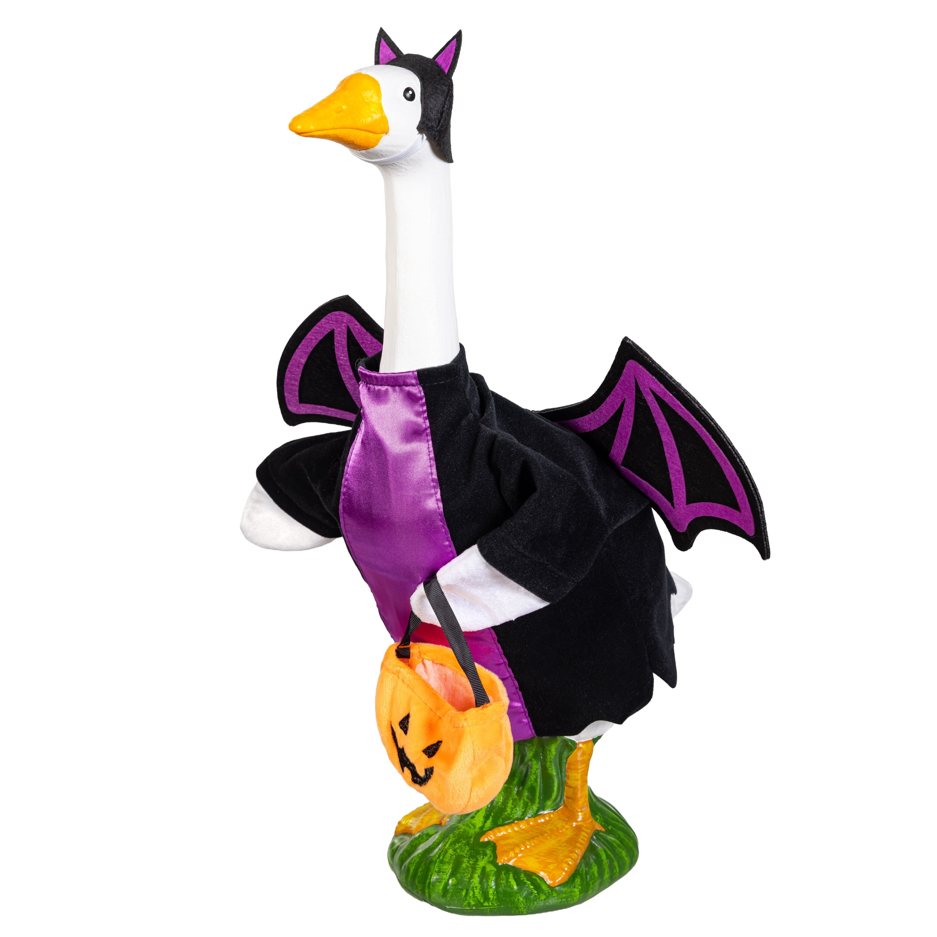 Mainstays Halloween Witch & Bat Porch Goose Outfit, Set of 2