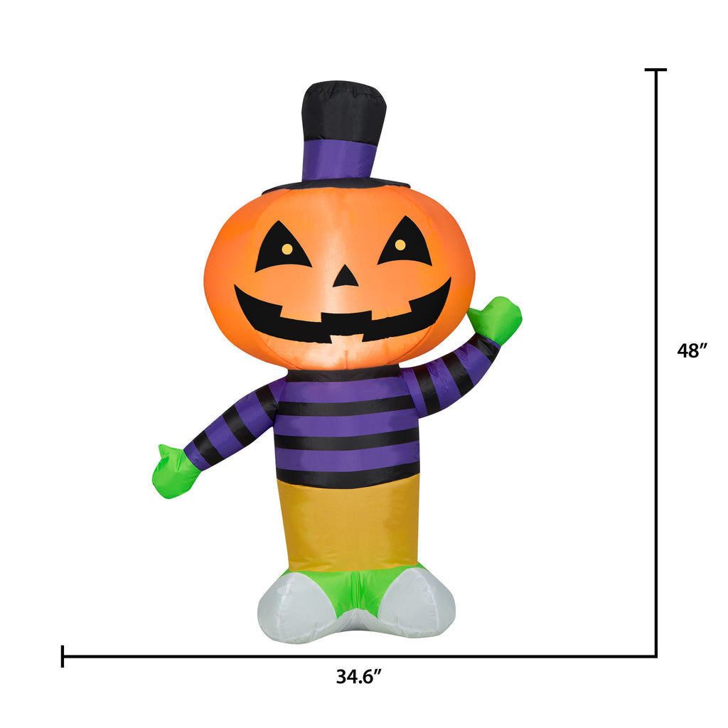 48 Inch Crawling Jack o' Lantern Monster for Halloween by Airblown Inflatables