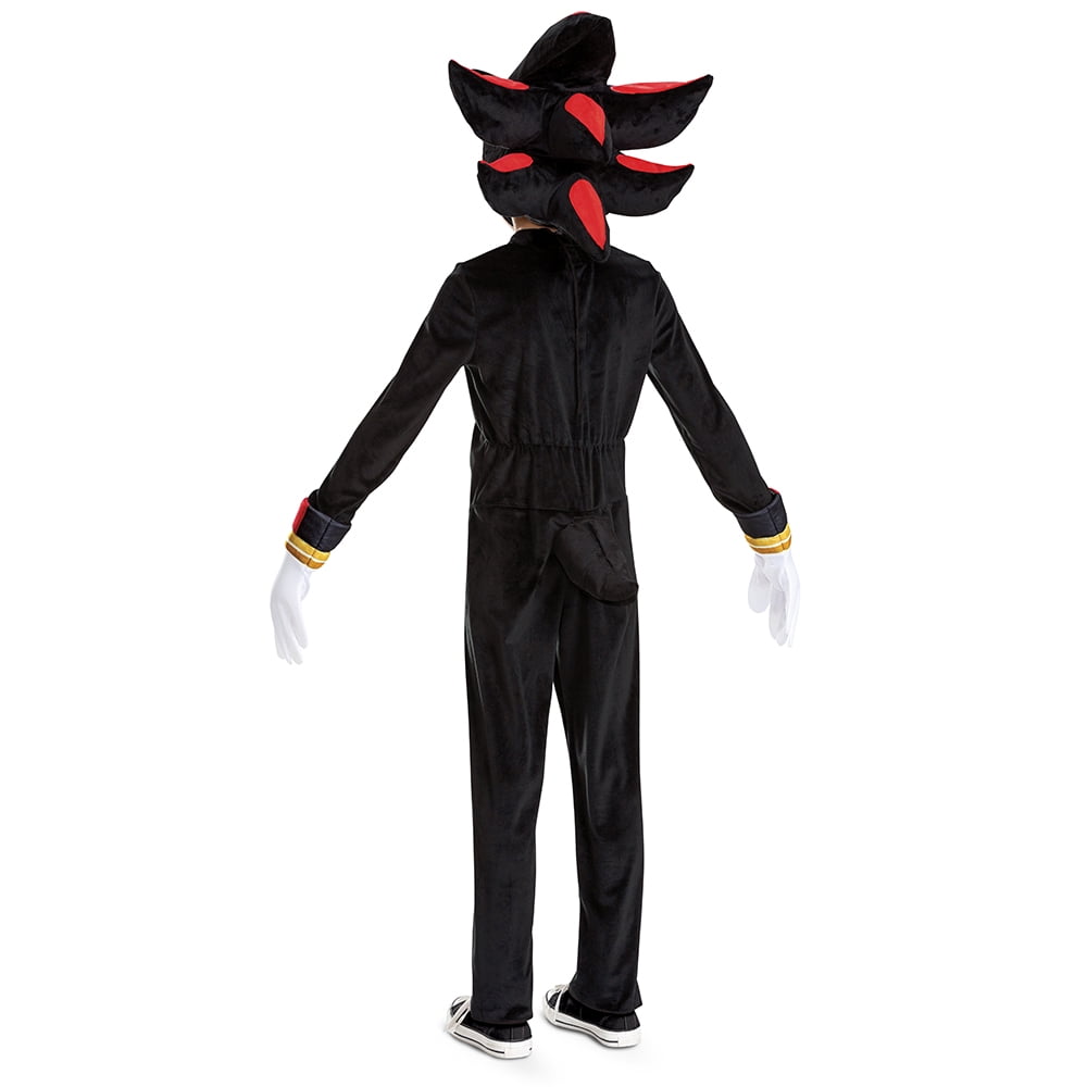 Disguise Boys' Sonic The Hedgehog 3 Shadow The Hedgehog Deluxe - Size 10-12 - Black