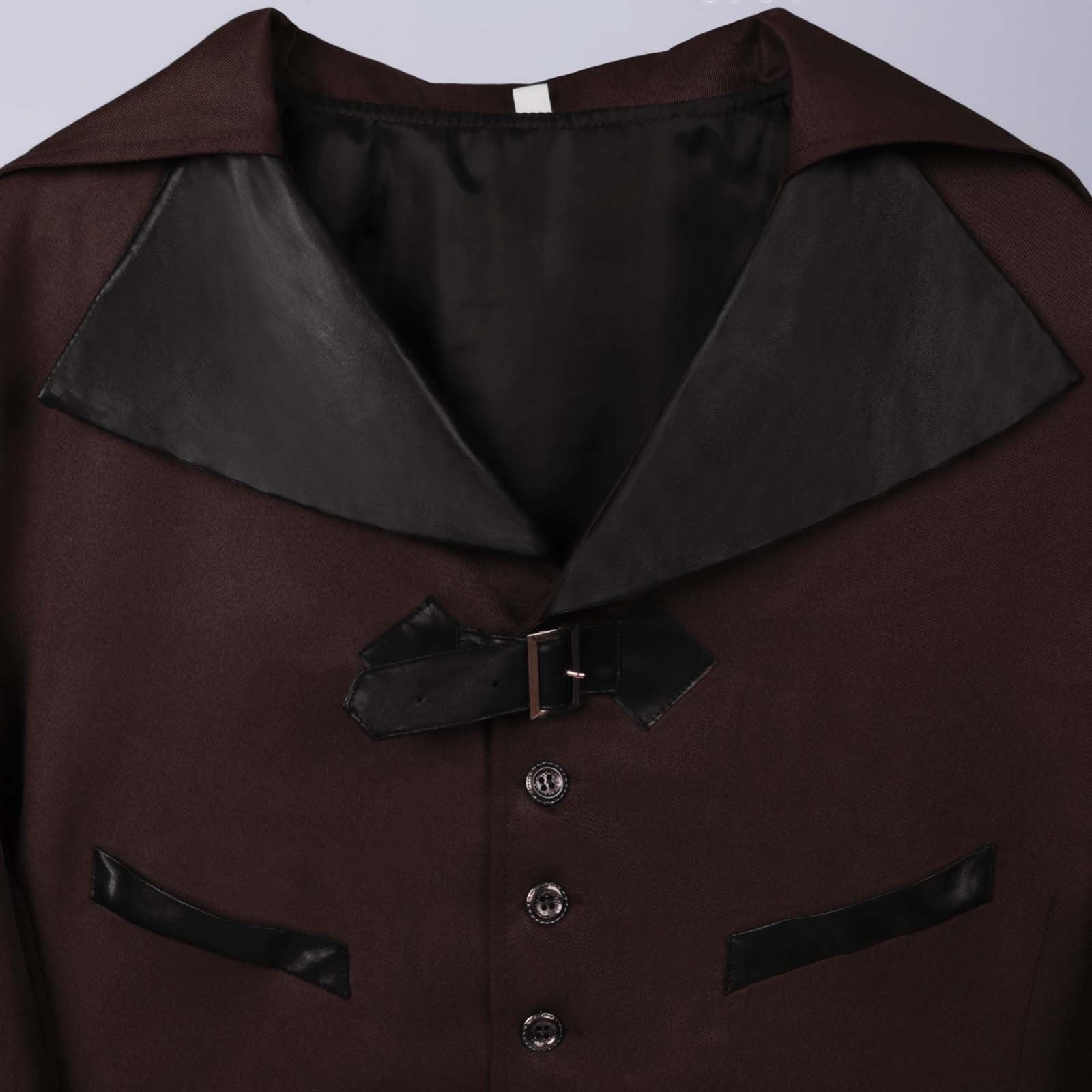 Men Clearance LYXSSBYX Mens Jackets Fall Fashion Halloween Men's Costume Men's Mid Length Retro Tuxedo Costume