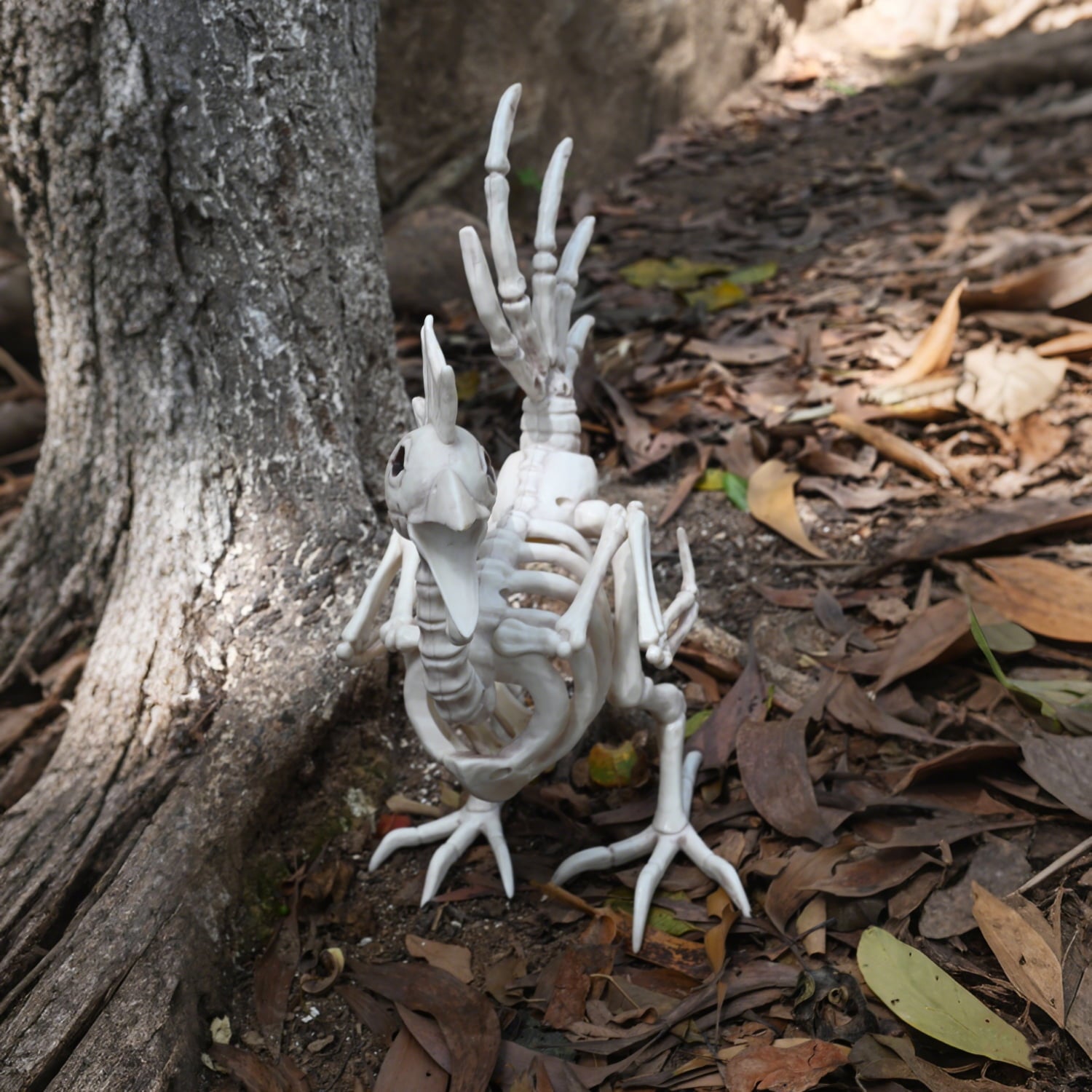 Seasons 12" Skeleton Rooster Halloween Decoration for Crazy Bonez Skeleton Line