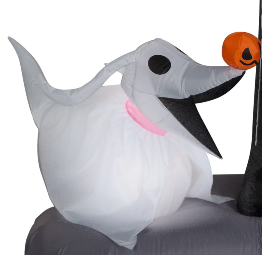 Gemmy Industries Yard Inflatables Nightmare Before Christmas Halloween Town Scene, 6 ft