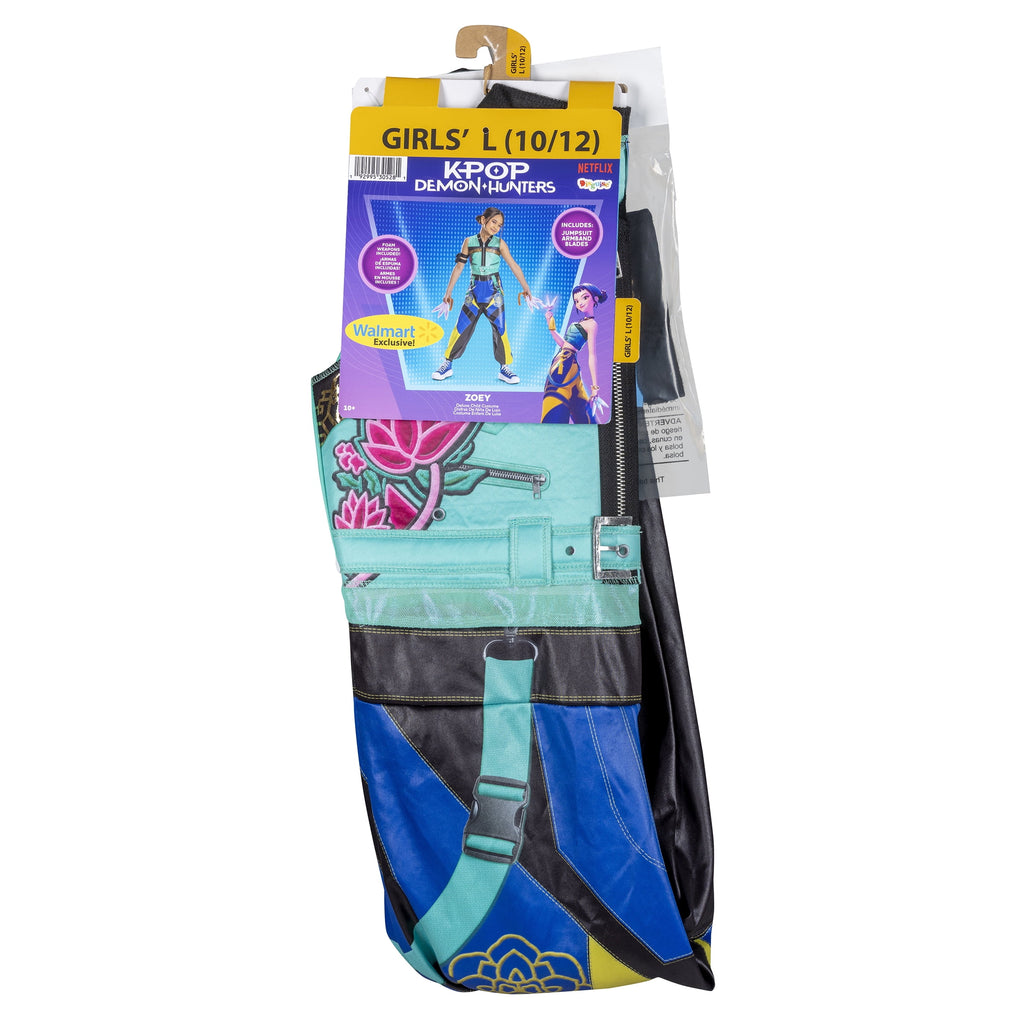 Netflix K-Pop Demon Hunters Zoey Halloween Costume for Children, Girls Size S (6/6X), by Disguise