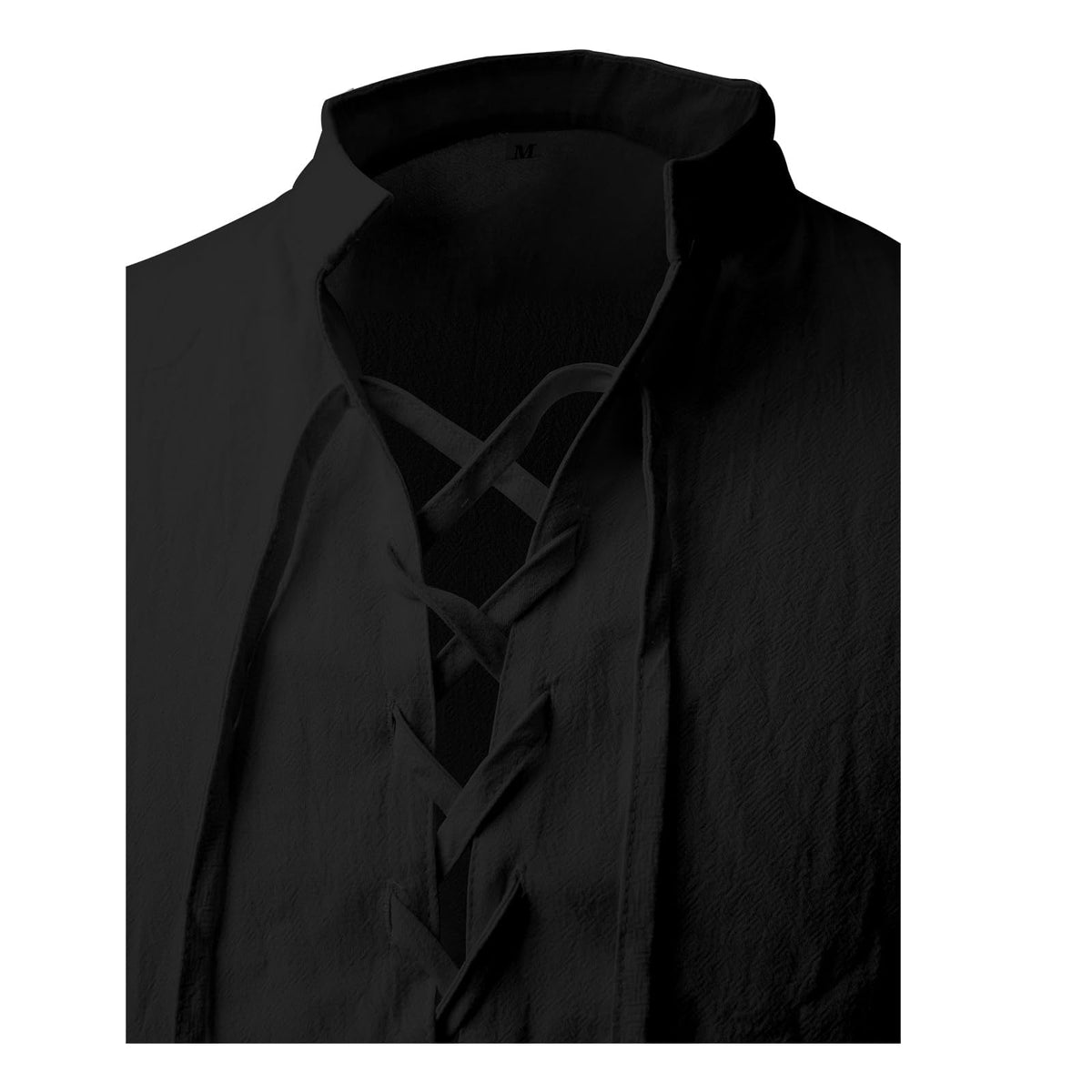 ATTBEA Mens Pirate Renaissance Costume Pirate Shirt Long Sleeves Medieval Viking Gothic Celtic Pirate Vest for Unisex Halloween Costume