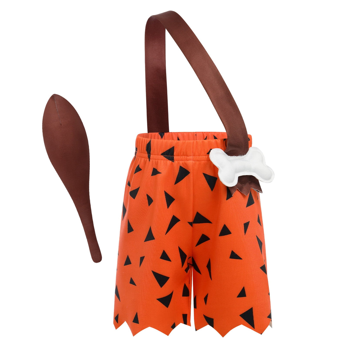 IBTOM CASTLE Kids Caveman Costume Historical Stone Age Birthday Outfits for Toddler Baby Boys Halloween Cosplay Dress up Party Photo Shoot 2-3 Years Orange - Boy