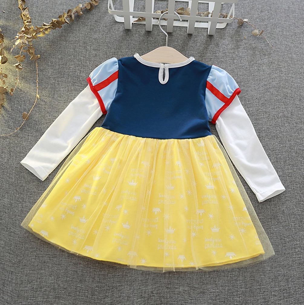 WIBACKER 1-6Y Toddler Girls Princess Costumes Dresses Fancy Dress Up Clothes for Halloween Party Cosplay, Christmas Gift