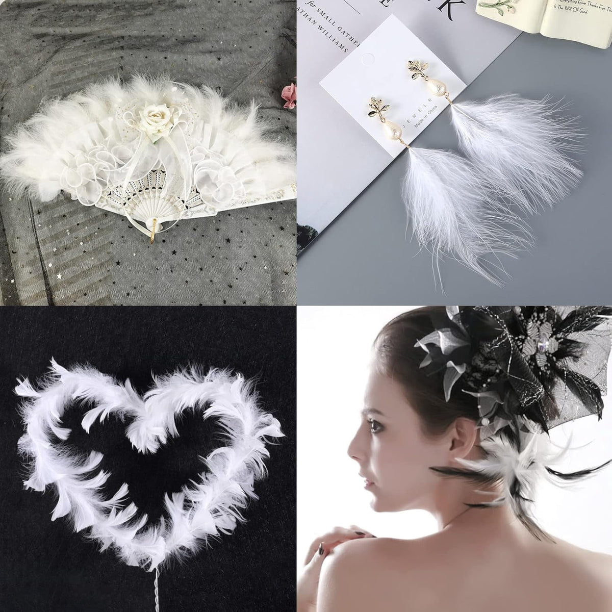 600PCS Red Feathers, 3-4.7 inch Feathers Bulk for DIY Crafts Wedding Halloween Costume Party Decorations Dream Catcher Supplies