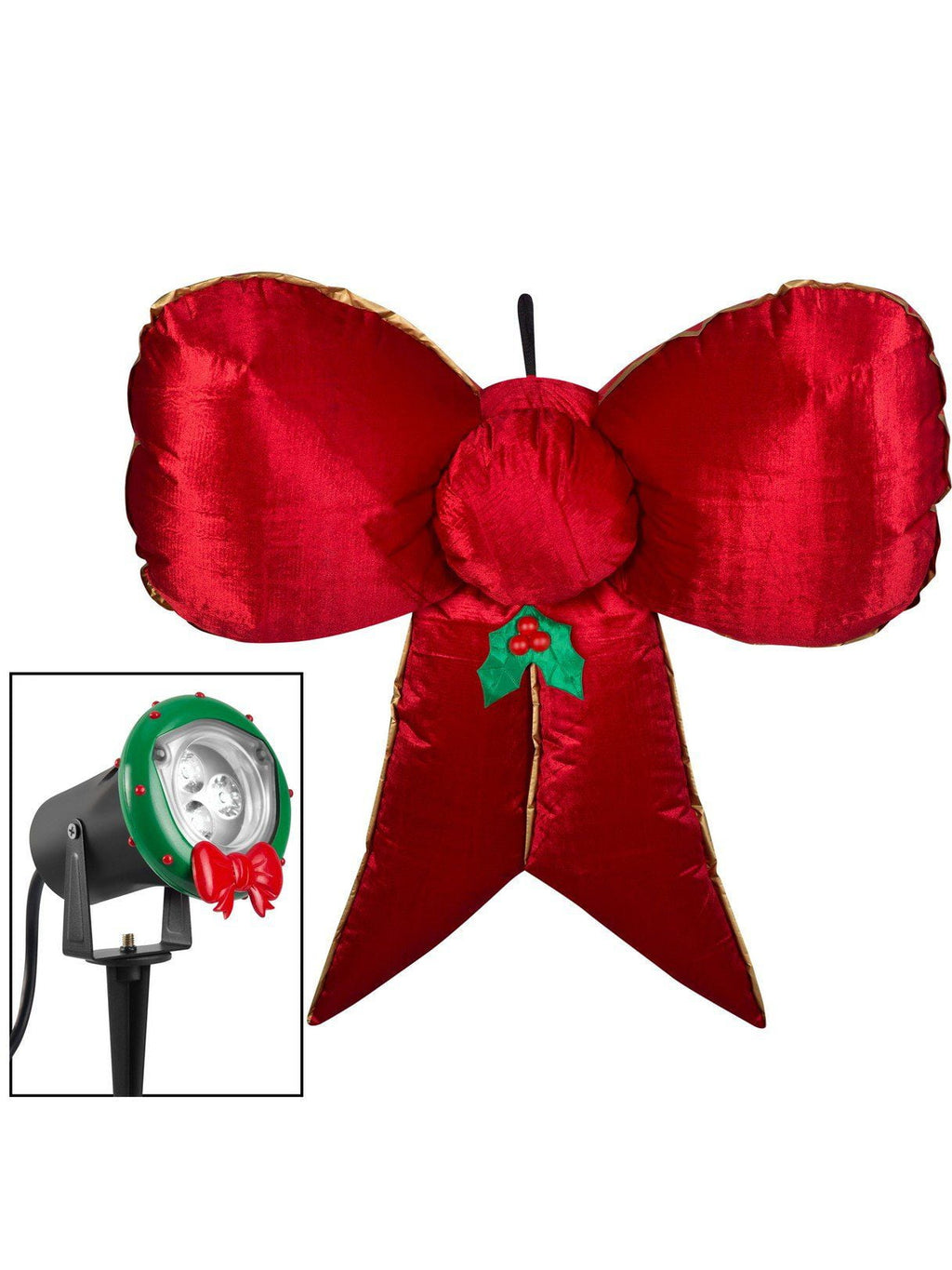 5 Foot Hanging Velvet Bow Airblown Inflatable