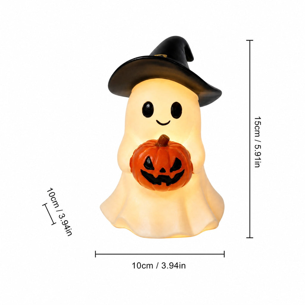 Halloween Decorations, Ghost Resin Crafts Ornaments, Alloween Decoration for Porch Yard Patio Indoor Decor Fall Autumn Home Shelf Mantel Ornament