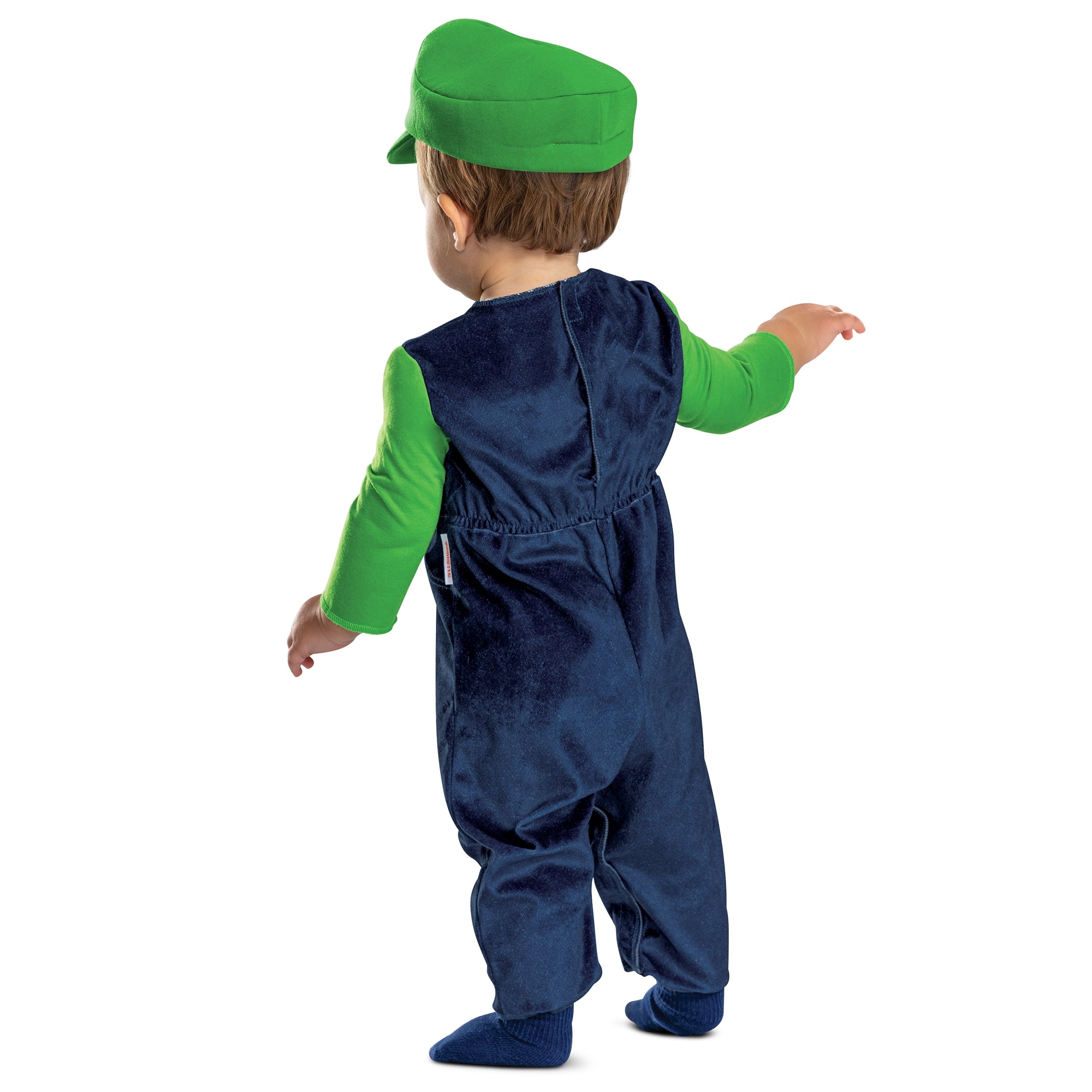 Nintendo Super Mario Bros. Luigi Halloween Costume for Children, Infants Size 6-12M, by Disguise