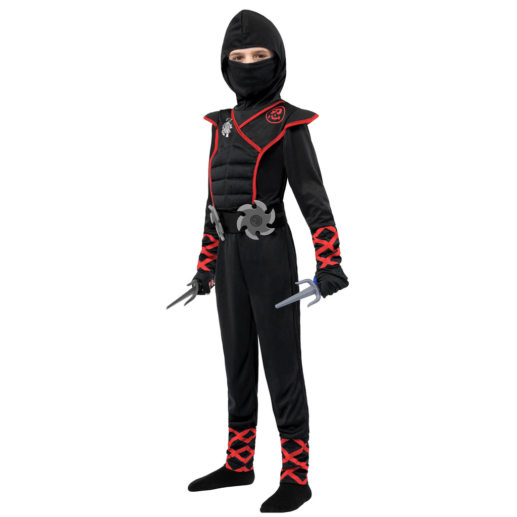 Joyfy Kids Ninja Costume for Boys Halloween Fancy Dress Costume for Kids Age 3 & up