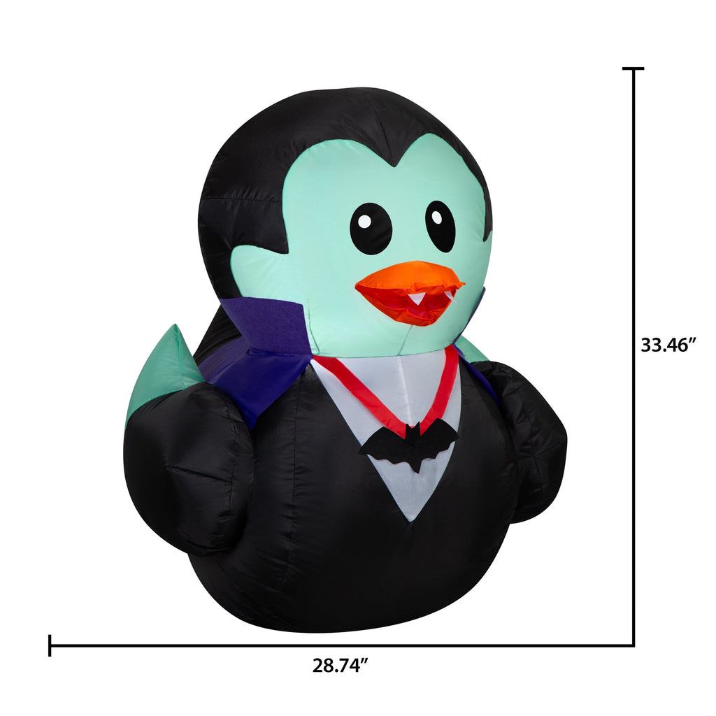 Vampire Duck Airblown Yard Inflatable, Multicolor, 2.8', Halloween by Way To Celebrate