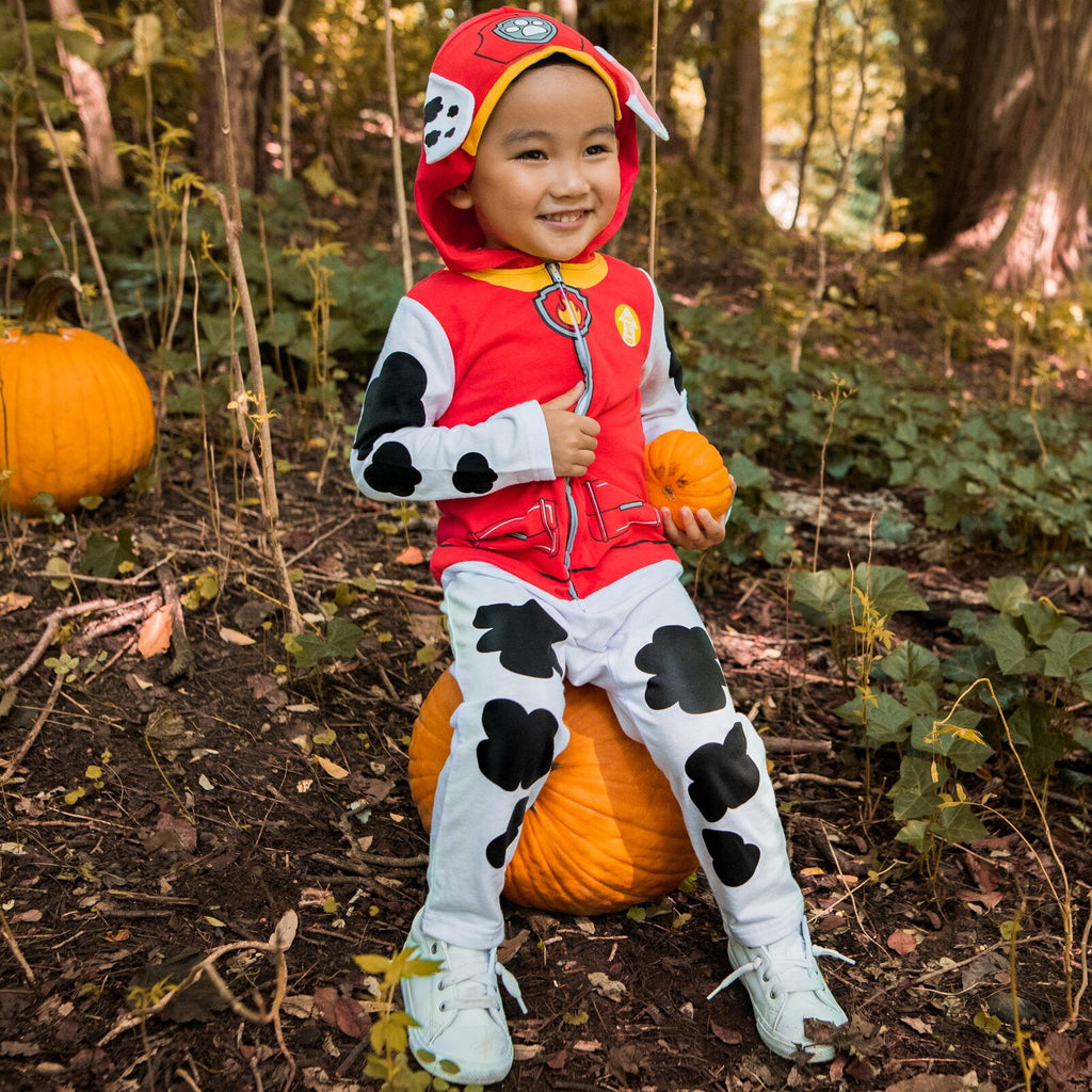 Paw Patrol Rubble Infant Baby Boys or Girls Zip Up Cosplay Coverall Toddler to Big Kid