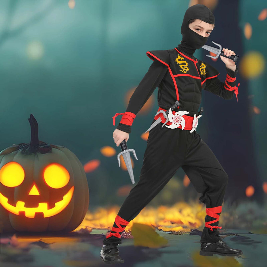 Ninja Costume Kids Ninja Muscle Costumes Boys Ninja Set Accessories Best Children Gift