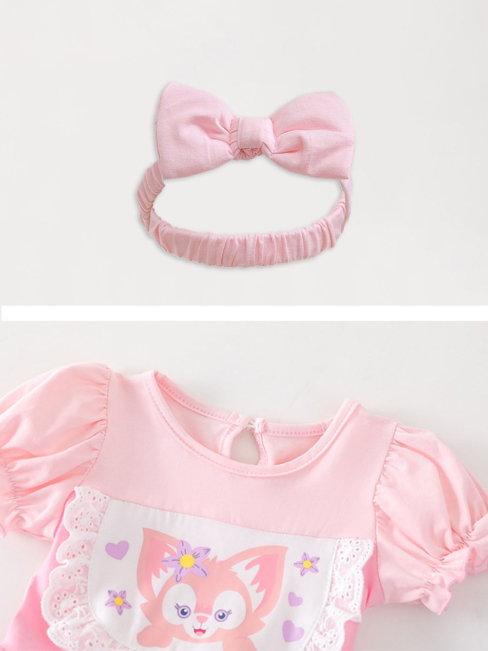 WIBACKER Infant Baby Girls Princess Romper Costume Onesie Fancy Dress Bodysuit with Headband Halloween Birthday Dresses