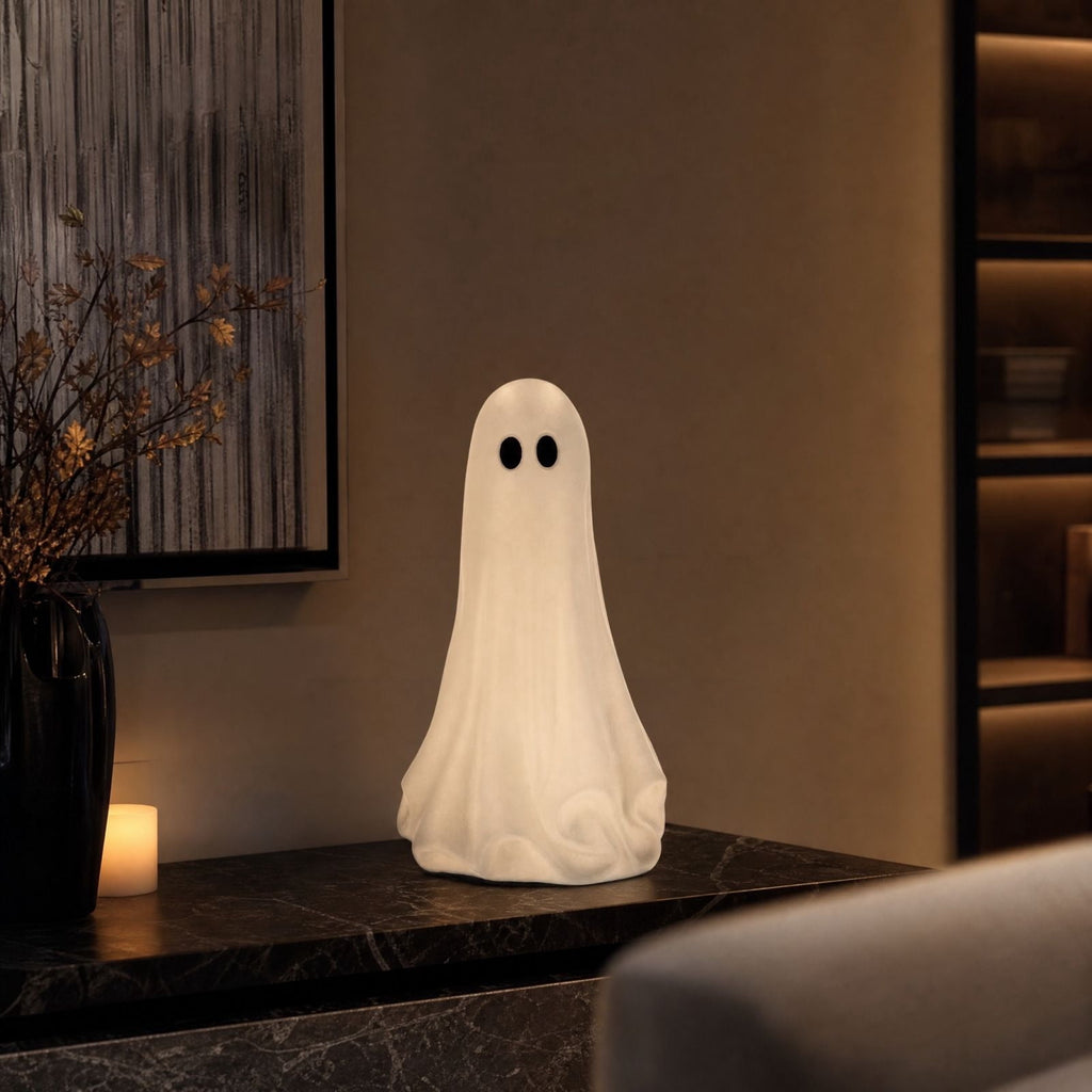 Halloween Ghost Decor 10", Witch Ghost Figurine for Porch Table, 1 Pack