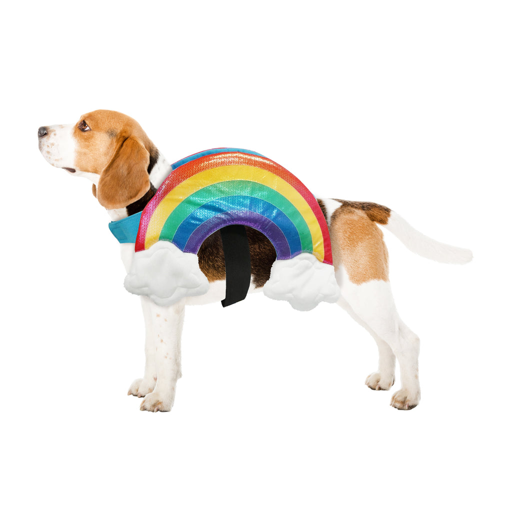 Best Furry Friends Costume for Dogs or Cats, Rainbow, X-Small