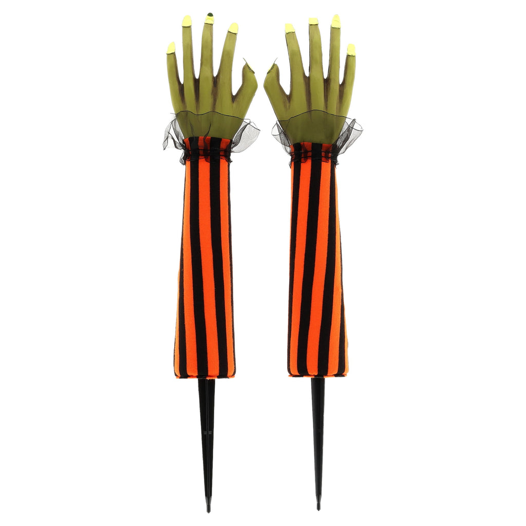 Witch Hand Yard Stakes Outdoor Decorations, Multicolor, 18", 2 Count, Halloween by Way To Celebrate