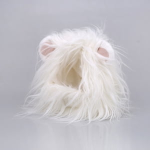 Lion Mane Wig for Cats, Funny Pet Cat Costumes for Halloween Christmas (Size S, Black)