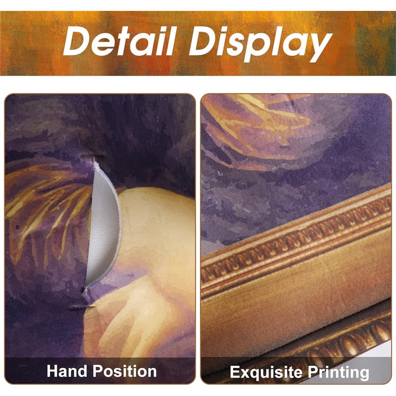 Ebaokuup Halloween Famous Paintings Costume- Cosplay Funny Mural Costume Adult Men Women- Creative Halloween Dress Up Outfits with Hollowed Out Head & Hands for Halloween Party Stage Performance
