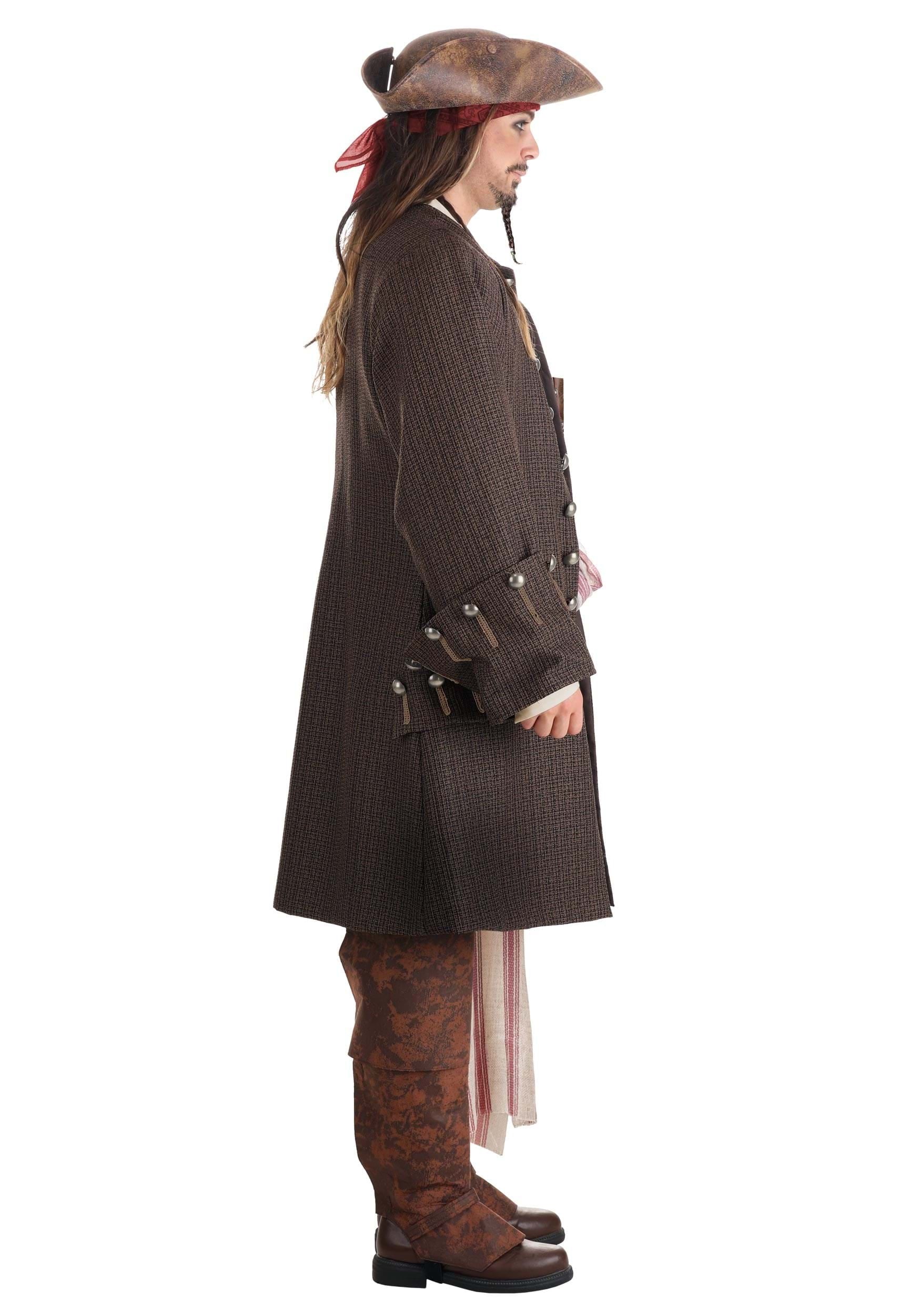 Deluxe Jack Sparrow Pirate Costume for Men