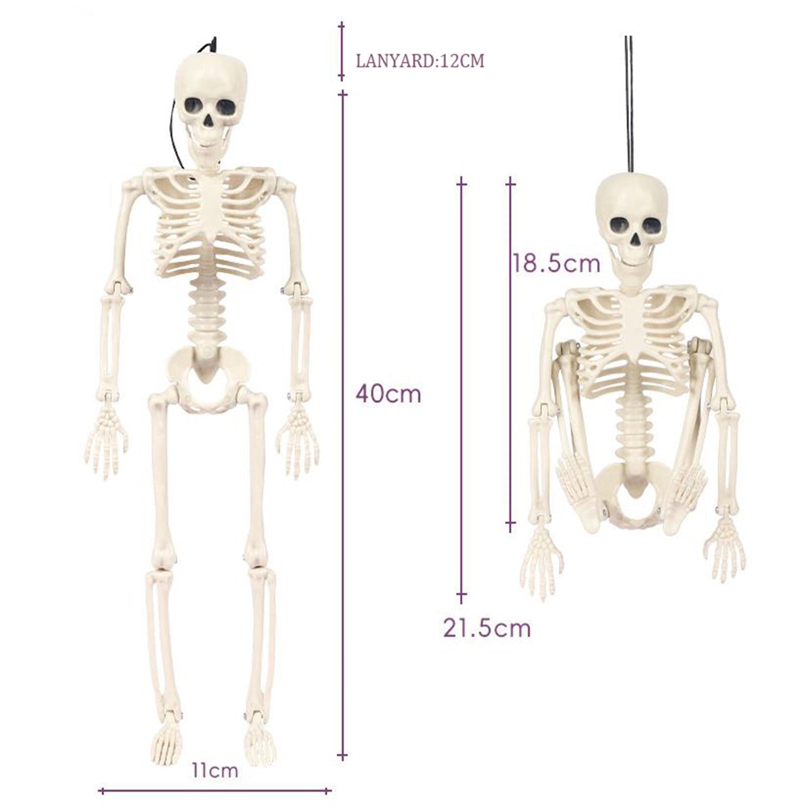amlbb Halloween Decoration Halloween Skeleton Horror Decorations Simulation Animals Skeleton Ornaments Bar Decoration Frogs Skeleton on Clearance